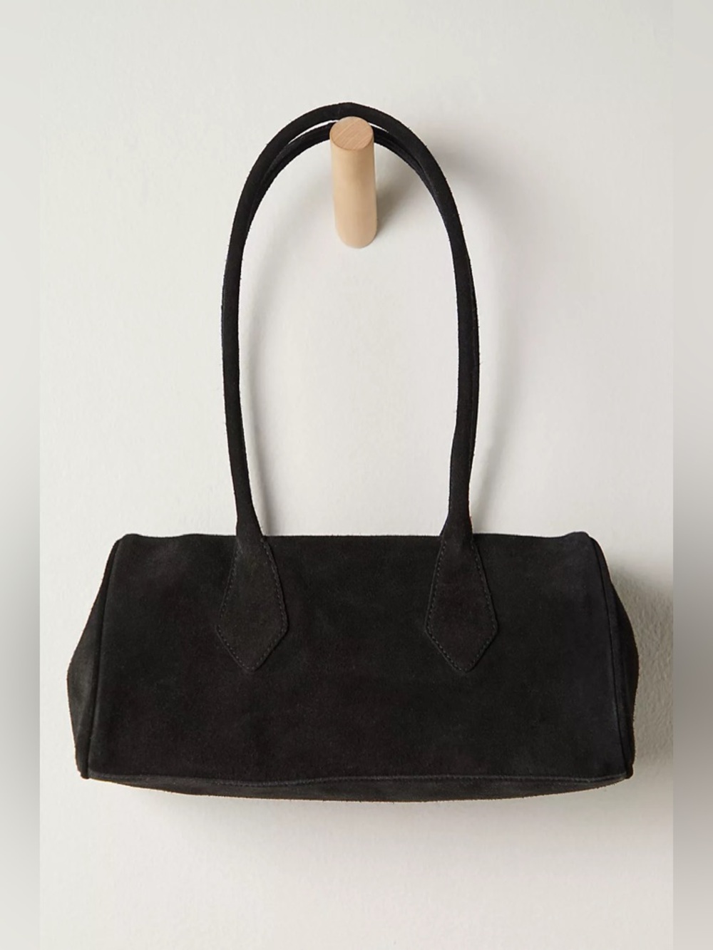 883. FREE PEOPLE Sierra Suede Shoulder Bag in Black NWT $78 - Picture 4 of 7